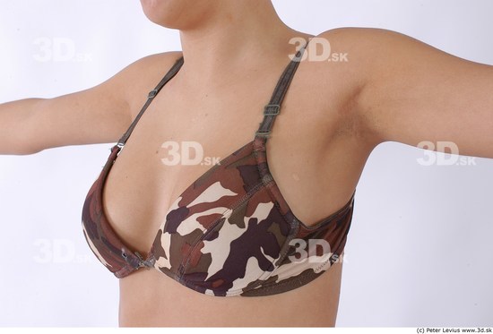 Chest Whole Body Woman Underwear Slim Studio photo references