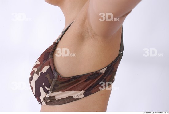 Chest Whole Body Woman Underwear Slim Studio photo references