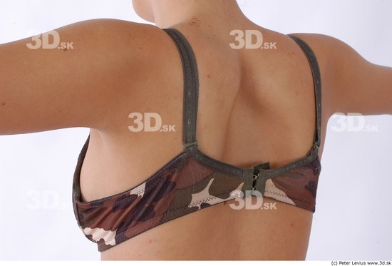 Whole Body Back Woman Underwear Slim Studio photo references