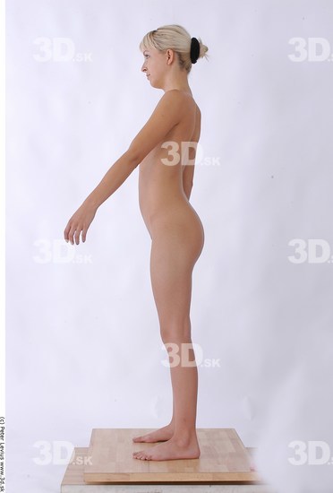 Whole Body Woman Nude Slim Studio photo references