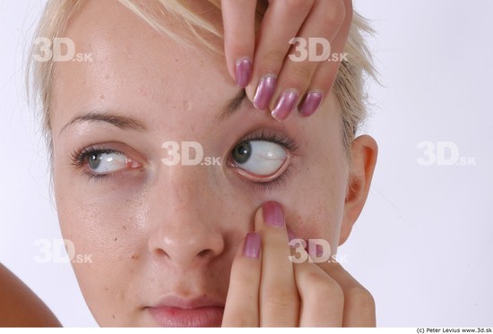 Eye Whole Body Woman Casual Slim Studio photo references