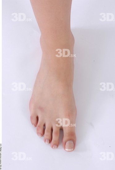 Foot Whole Body Woman Nude Slim Studio photo references