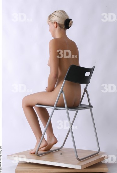 Whole Body Woman Artistic poses White Nude Slim