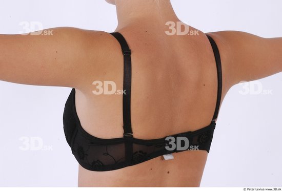 Back Woman Underwear Slim Studio photo references