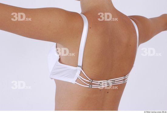 Back Woman Underwear Slim Studio photo references