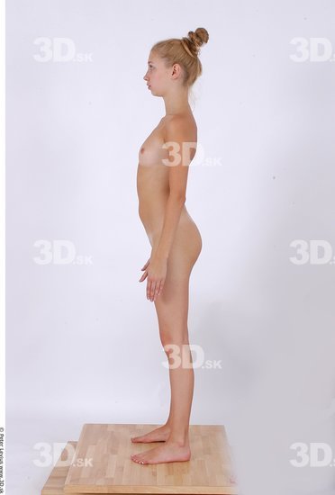 Whole Body Woman Nude Slim Studio photo references