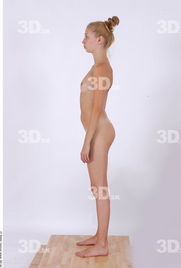 Whole Body Woman Nude Slim Studio photo references