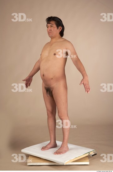 Whole Body Man Overweight Male Studio Poses