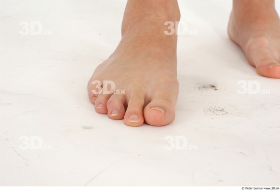 Foot Whole Body Woman Nude Slim Studio photo references