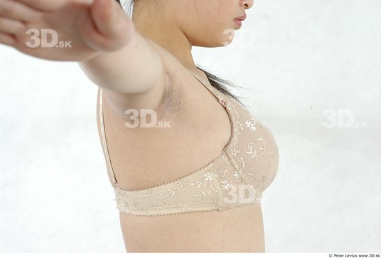 Chest Whole Body Woman Asian Underwear Chubby Studio photo references