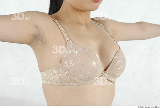 Chest Whole Body Woman Asian Underwear Chubby Studio photo references