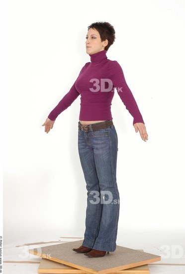 Whole Body Woman Casual Average Studio photo references