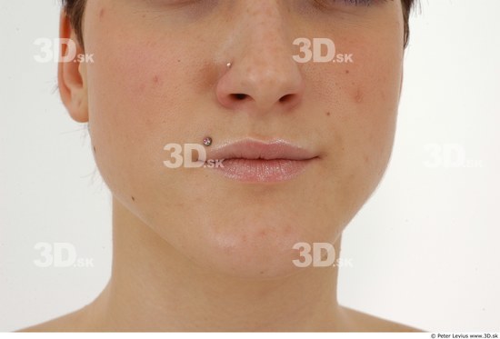 Mouth Whole Body Woman Piercing Average Studio photo references