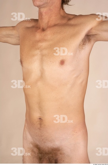 Upper Body Whole Body Man Nude Athletic Studio photo references