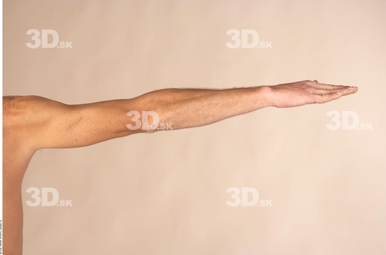 Arm Whole Body Man Nude Athletic Studio photo references