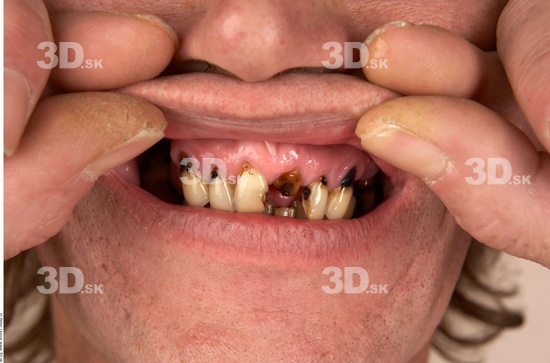 Whole Body Teeth Man Athletic Studio photo references