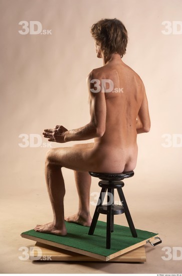 Whole Body Man Artistic poses White Nude Athletic