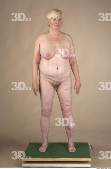 Whole Body Woman Nude Chubby Studio photo references