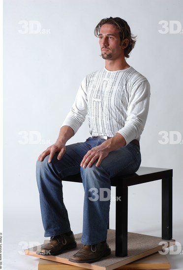 Whole Body Man Artistic poses White Casual Muscular