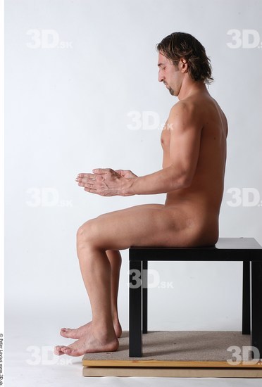 Whole Body Man Artistic poses White Nude Muscular