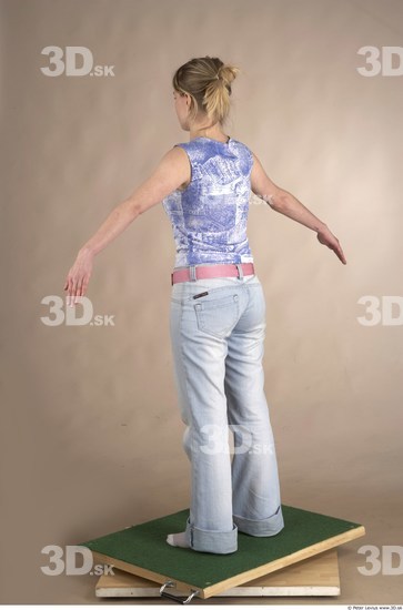 Whole Body Woman Casual Slim Studio photo references