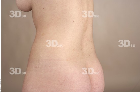 Whole Body Back Woman Nude Slim Studio photo references