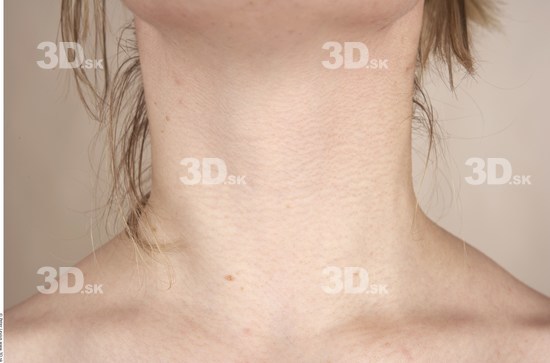 Neck Whole Body Woman Nude Slim Studio photo references