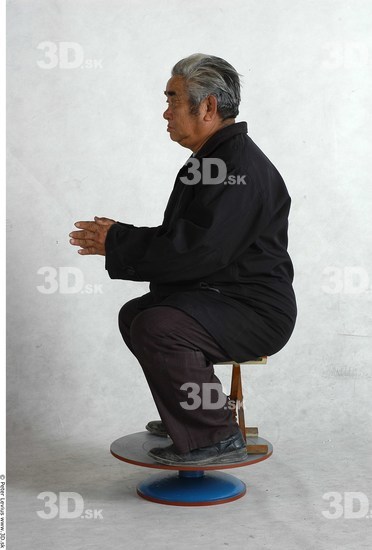 Whole Body Phonemes Man Artistic poses Asian Nude Casual Overweight Studio photo references