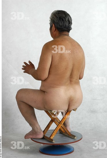 Whole Body Phonemes Man Artistic poses Asian Nude Overweight Studio photo references