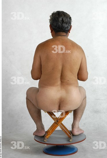 Whole Body Phonemes Man Artistic poses Asian Nude Overweight Studio photo references