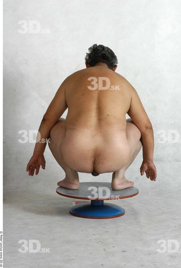 Whole Body Phonemes Man Asian Nude Overweight Studio photo references