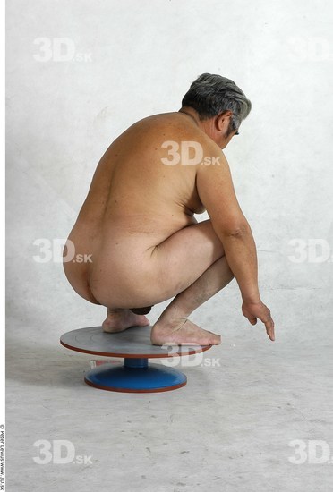 Whole Body Phonemes Man Asian Nude Overweight Studio photo references