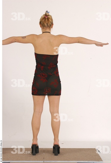 Whole Body Woman T poses Casual Slim Studio photo references