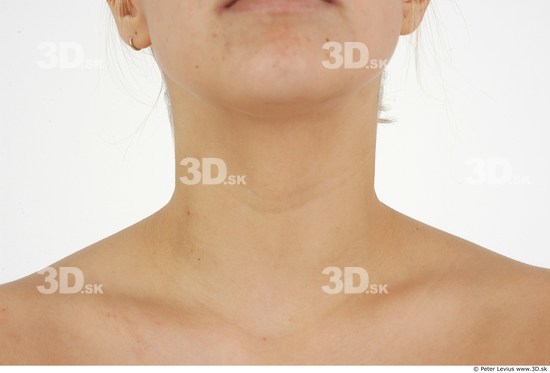 Neck Whole Body Woman Slim Studio photo references