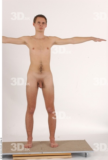 Whole Body Man T poses Nude Athletic Studio photo references