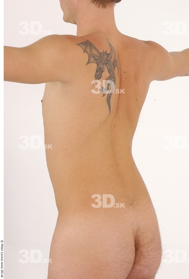 Upper Body Whole Body Man Tattoo Nude Athletic Studio photo references