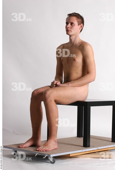 Whole Body Man Artistic poses White Nude Athletic