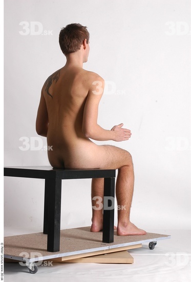 Whole Body Man Artistic poses White Nude Athletic