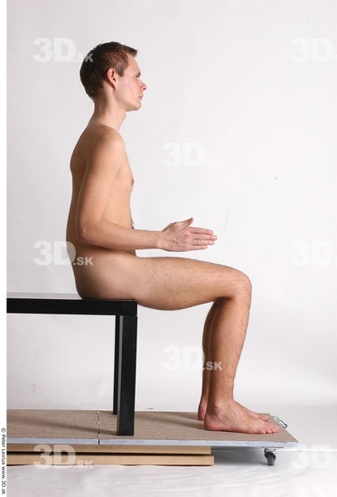 Whole Body Man Artistic poses White Nude Athletic