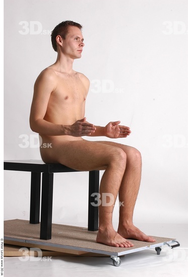 Whole Body Man Artistic poses White Nude Athletic