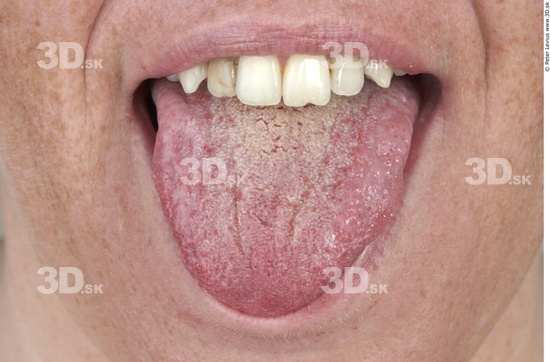 Whole Body Tongue Woman Overweight Studio photo references