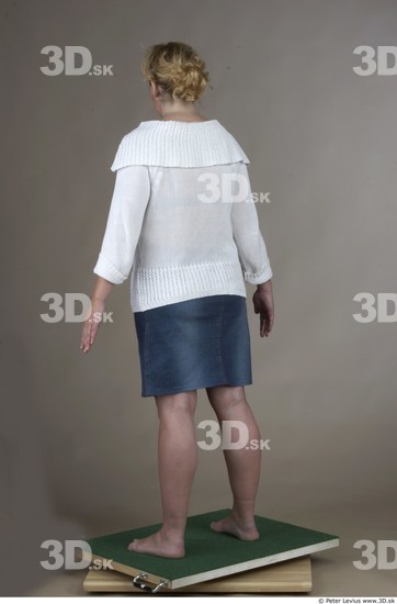 Whole Body Woman Casual Overweight Studio photo references