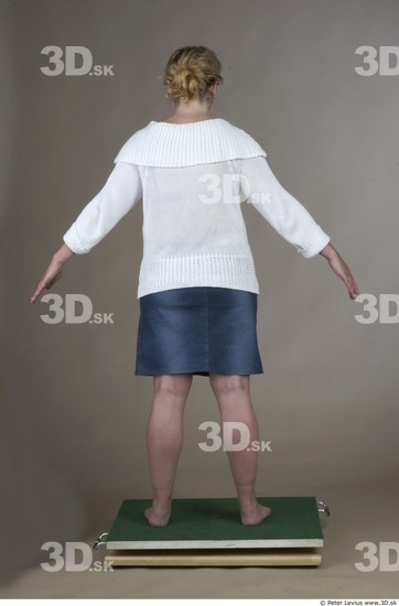 Whole Body Woman Casual Overweight Studio photo references