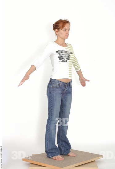 Whole Body Woman White Casual Slim