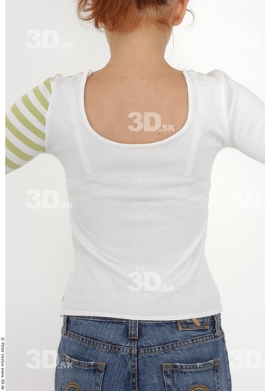 Upper Body Woman White Casual Slim