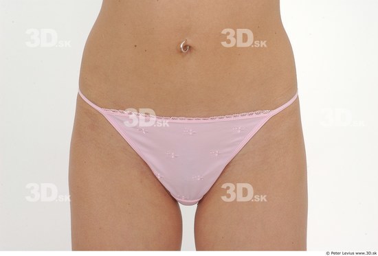 Hips Woman White Underwear Slim