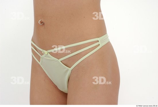 Hips Woman White Underwear Slim