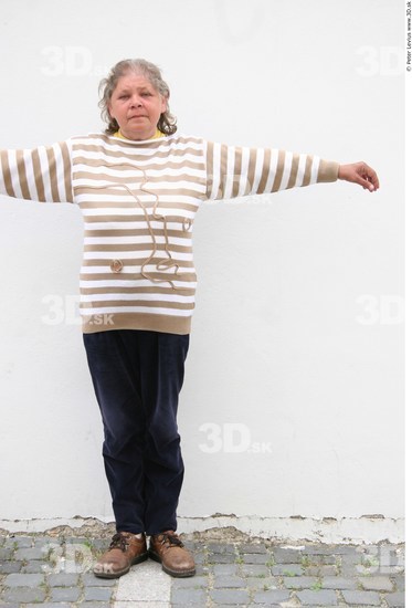 Whole Body Woman T poses White Casual Average