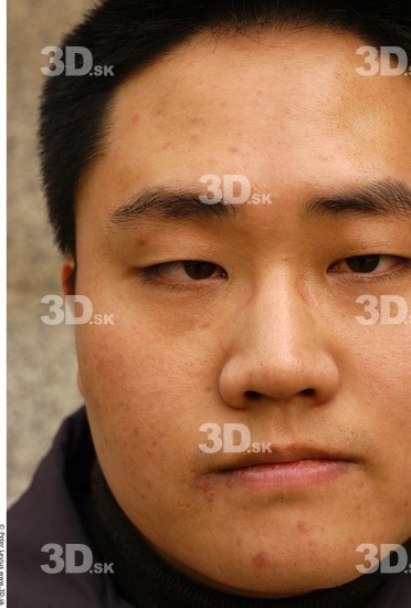 Cheek Man Asian Overweight
