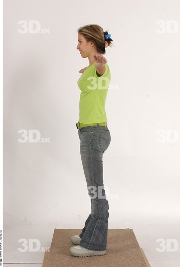 Whole Body Woman T poses Casual Athletic Studio photo references